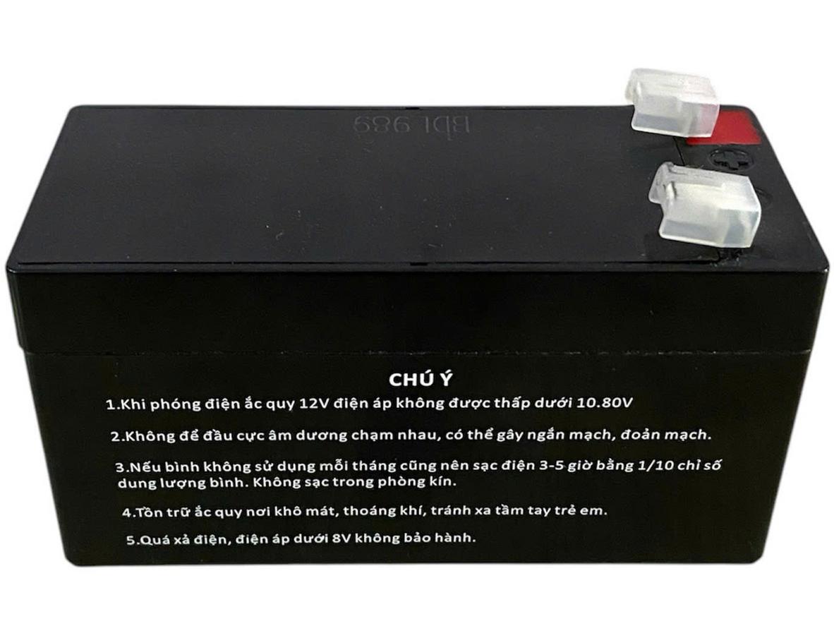 1.3Ah x 12V — phù hợp cho nhiều thiết bị 12V nhỏ.