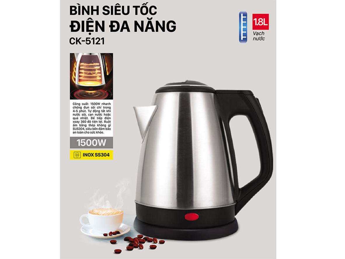 Ruột Inox 304 an toàn, dễ vệ sinh