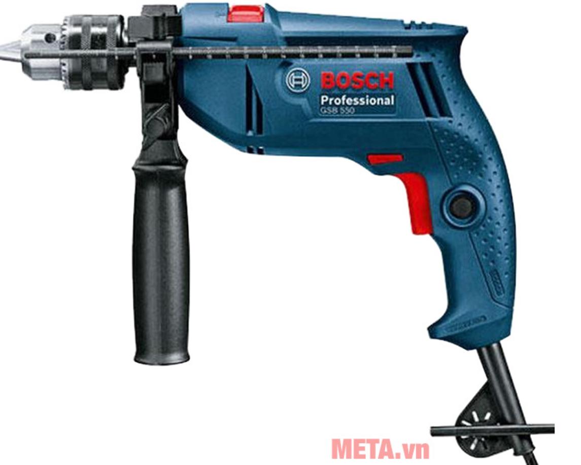 Hiệu suất 550 W cho khoan gỗ và thép