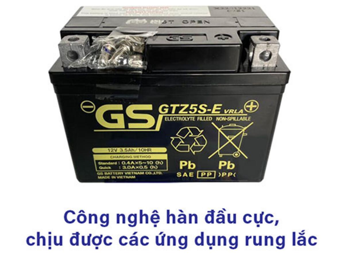 Dung lượng 3.5Ah — thiết kế cho khởi động ổn định trên xe phổ thông.