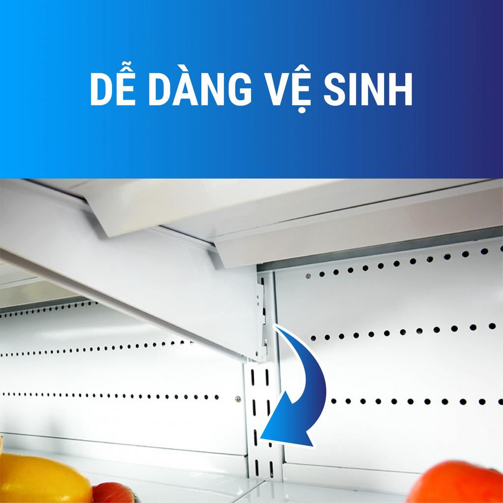 Kích thước chuẩn 1.5m + bánh xe giúp linh hoạt bố trí.