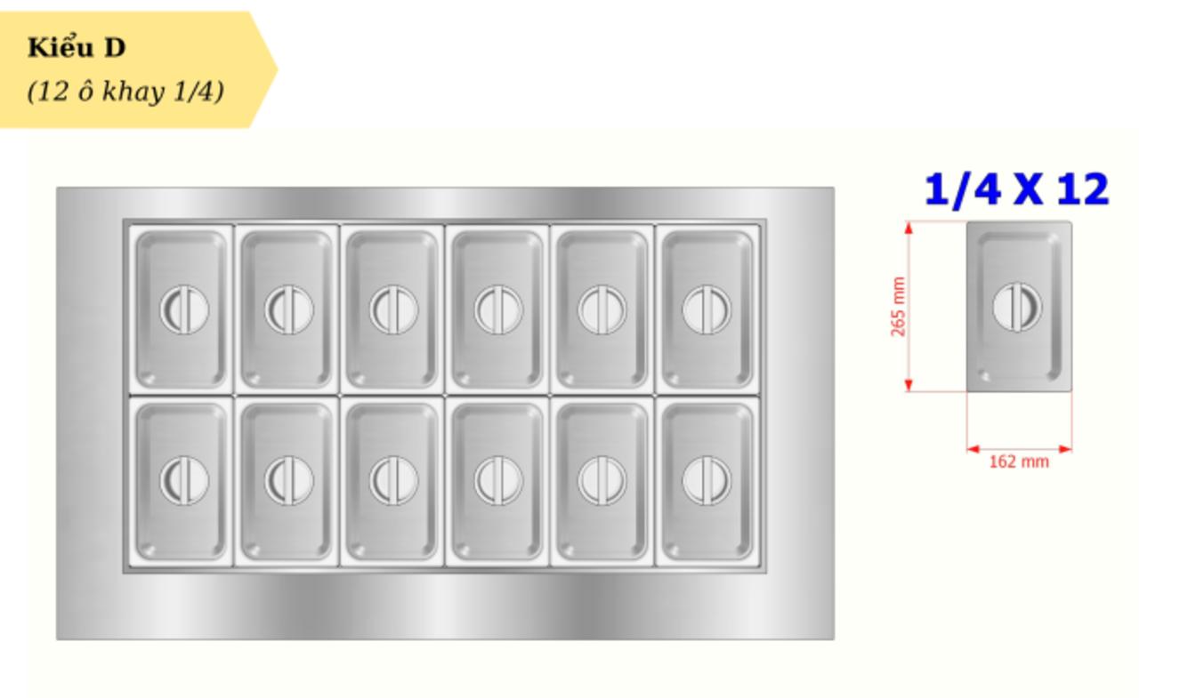 Kích thước gọn và dung tích 190L phù hợp nhiều mô hình F&B.