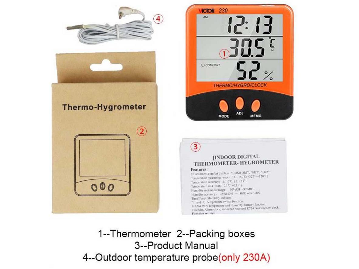 Chỉ báo độ ẩm và trạng thái COMFORT/WET/DRY giúp quyết định dùng máy hút ẩm.