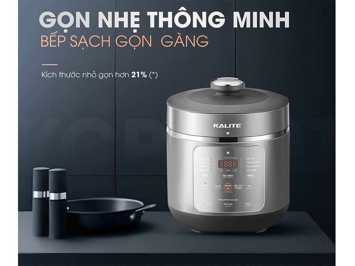 Bảng điều khiển LED với 9 chế độ nấu và hẹn giờ 24h