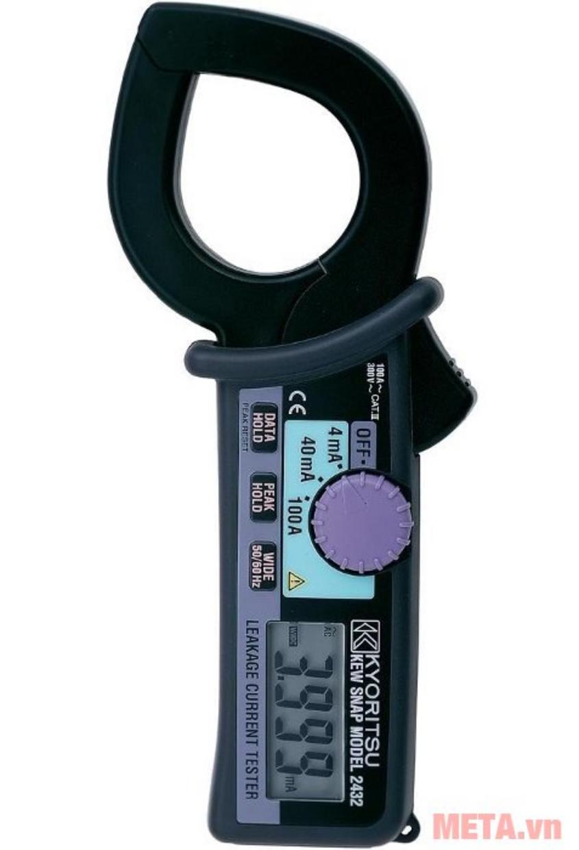 Bộ sản phẩm: ampe kìm, túi đựng, pin và hướng dẫn.