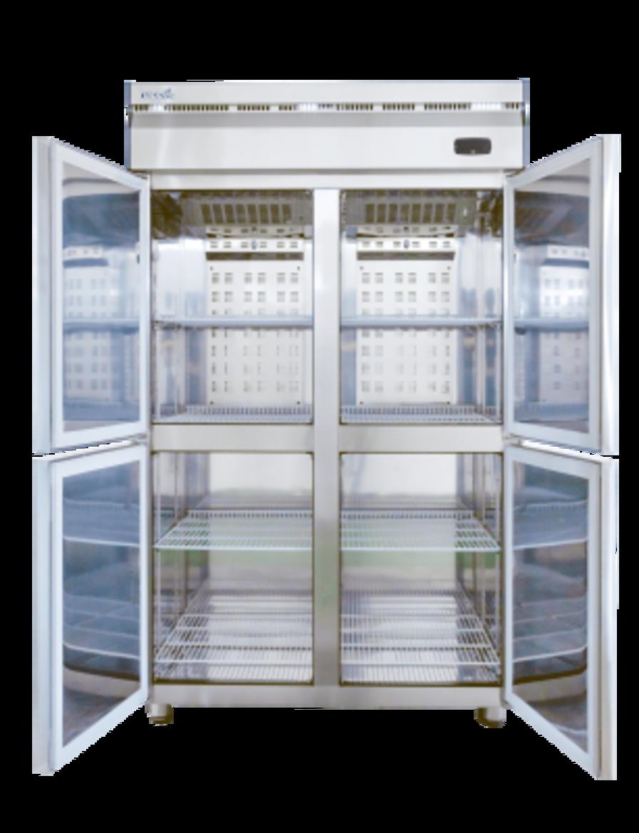 Dàn lạnh gián tiếp + quạt gió đảm bảo làm lạnh đồng đều, không đóng tuyết.