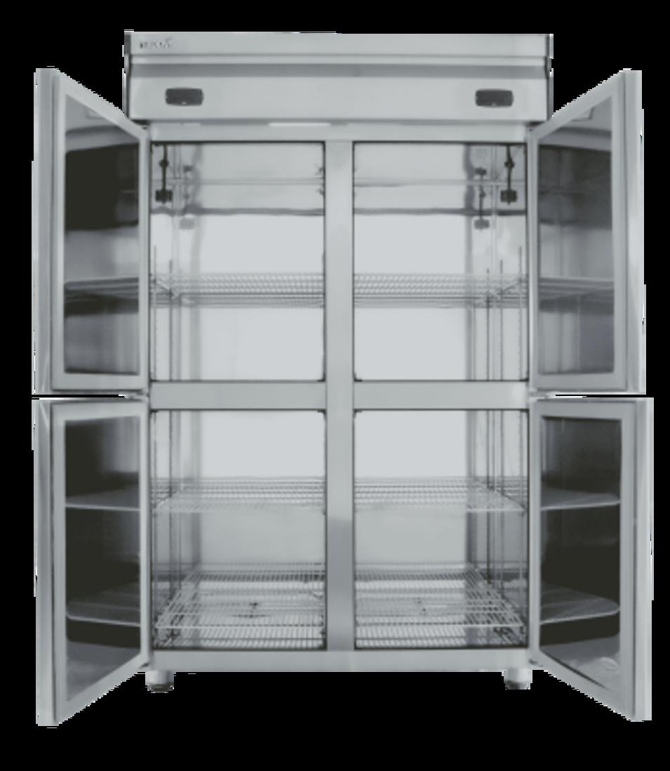 Dàn lạnh + quạt đối lưu đảm bảo hơi lạnh phân phối đều trong các ngăn.