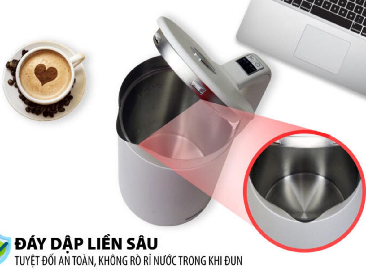 Lòng Inox 304 và thân 2 lớp chống bỏng