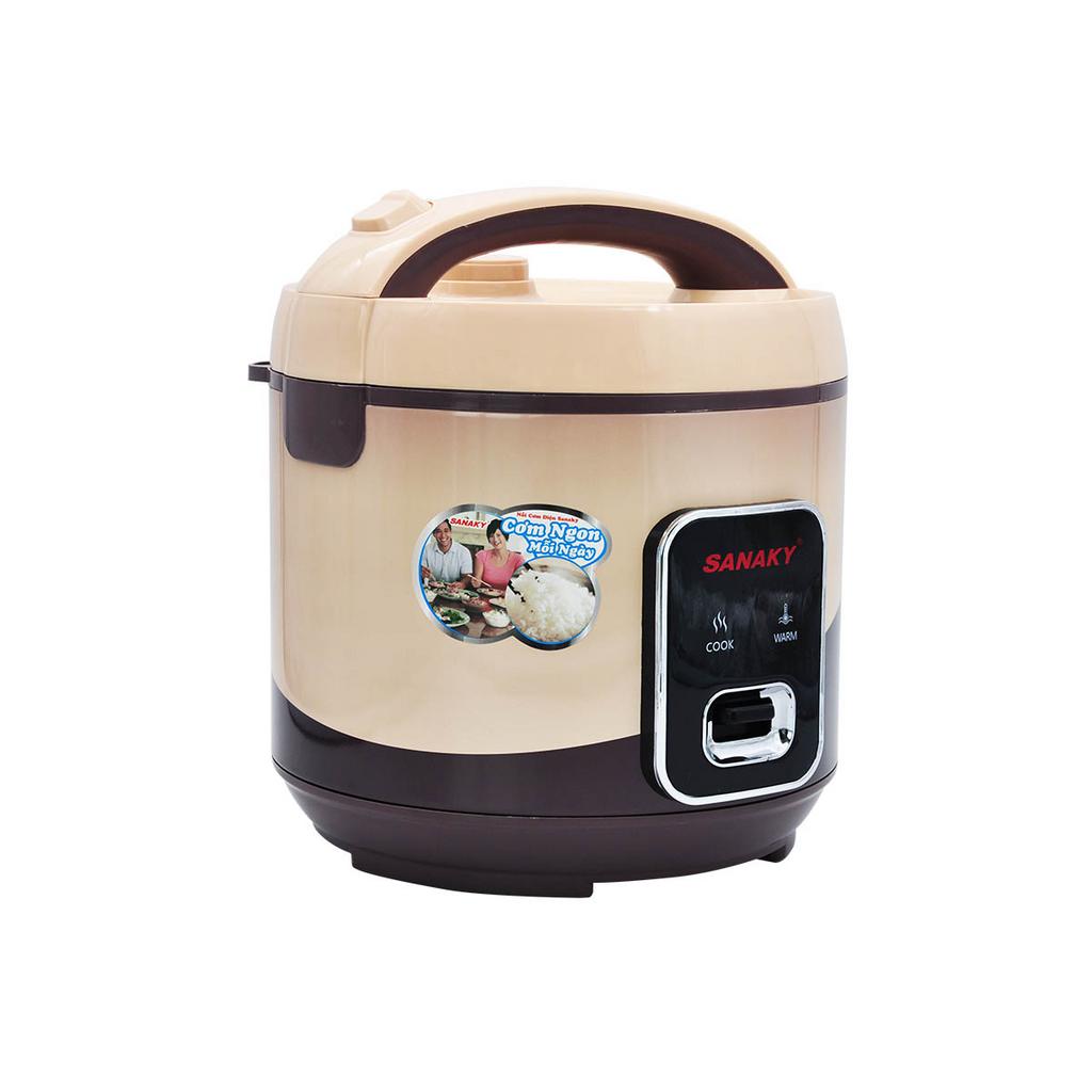 Lòng nồi hợp kim nhôm dày 2mm phủ chống dính — dễ vệ sinh, bền lâu.