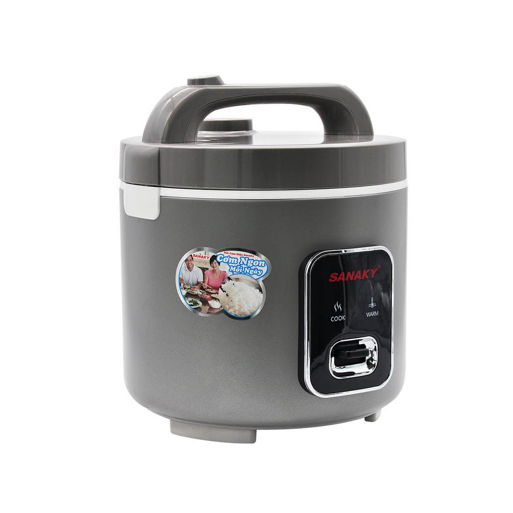 Lòng nồi hợp kim nhôm dày 2mm với lớp chống dính cao cấp.