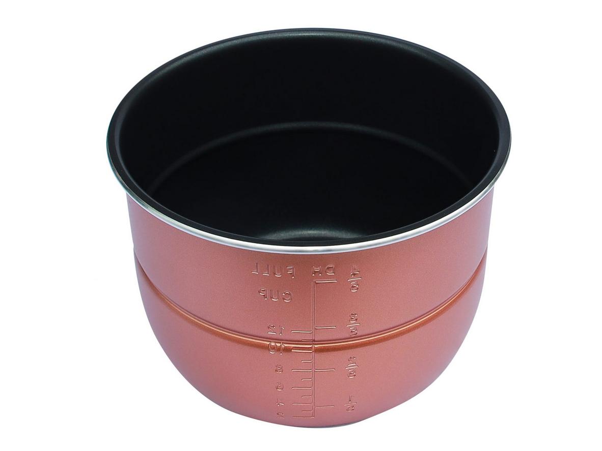 Lòng nồi hợp kim nhôm chống dính 2 mặt — dễ vệ sinh.