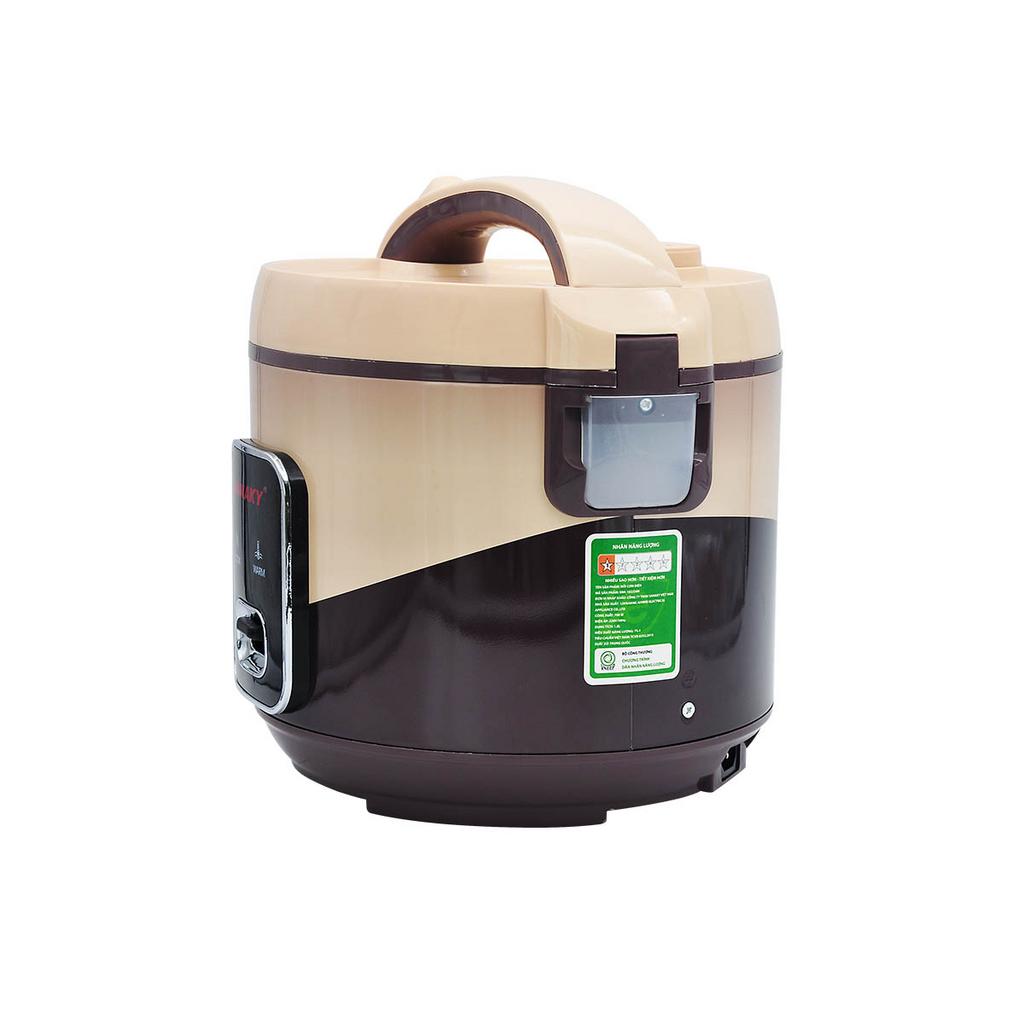 Mâm nhiệt cong tỏa nhiệt đều, giúp cơm chín mềm.