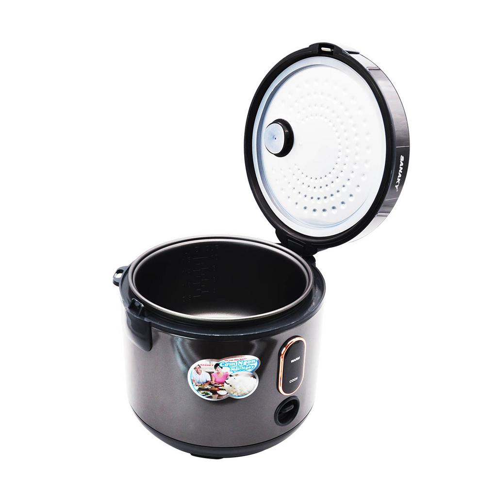 Mâm nhiệt lớn tỏa nhiệt đều — cơm chín mềm, dẻo.