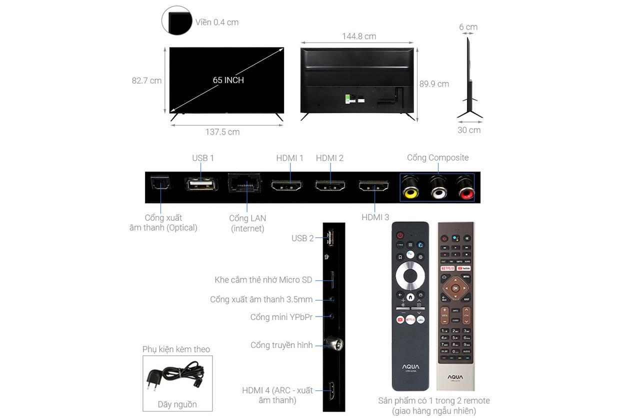 Màn hình 4K HDR10+ cho chi tiết và màu sắc sống động