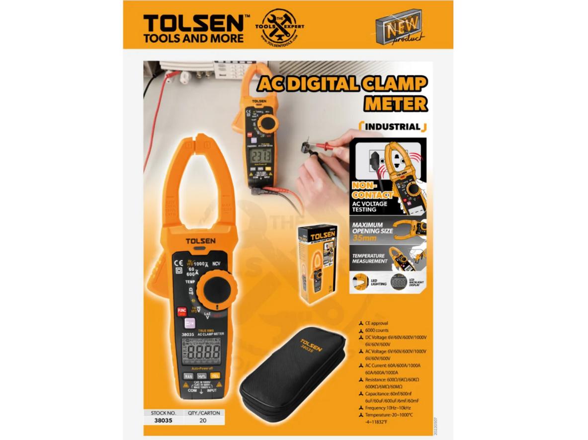 LCD màu 6000 counts và đèn nền — đọc rõ trong mọi điều kiện.