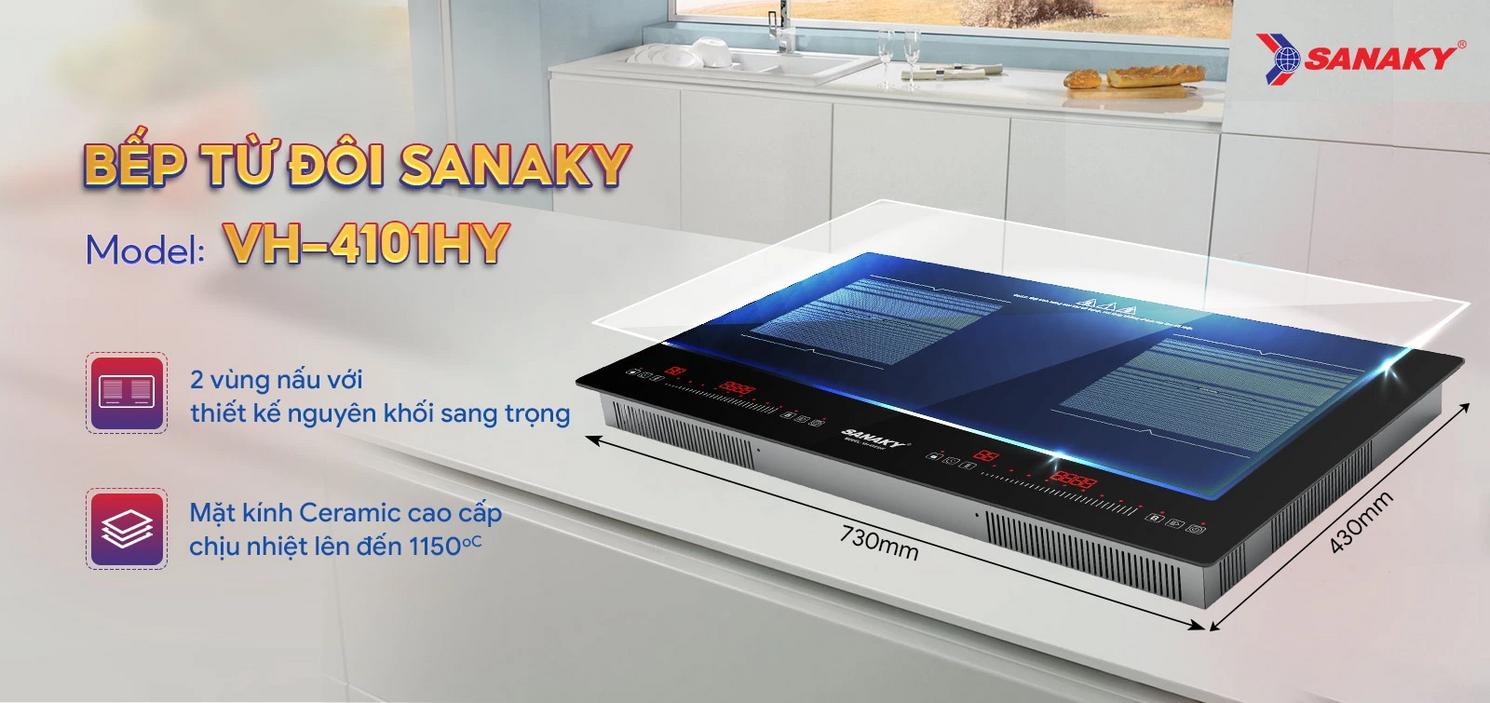 Mặt kính Ceramic: dễ lau, bền bỉ, sang trọng.