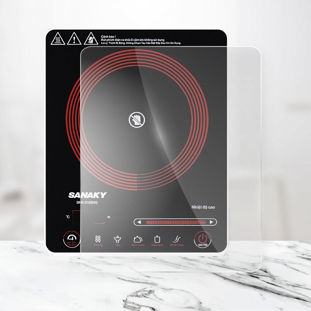 Mặt kính cường lực giúp vệ sinh nhanh và bền lâu.