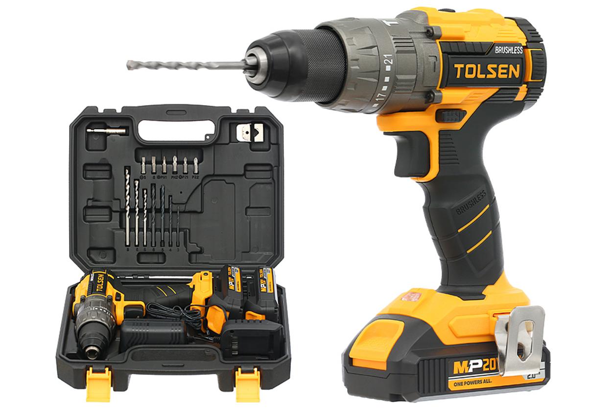 Tổng quan Máy khoan động lực dùng pin 20V Tolsen 87254