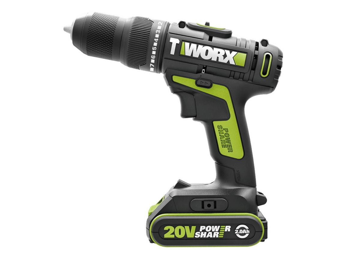 Tổng quan Máy khoan động lực dùng pin Li-ion 20V Worx Green WU179