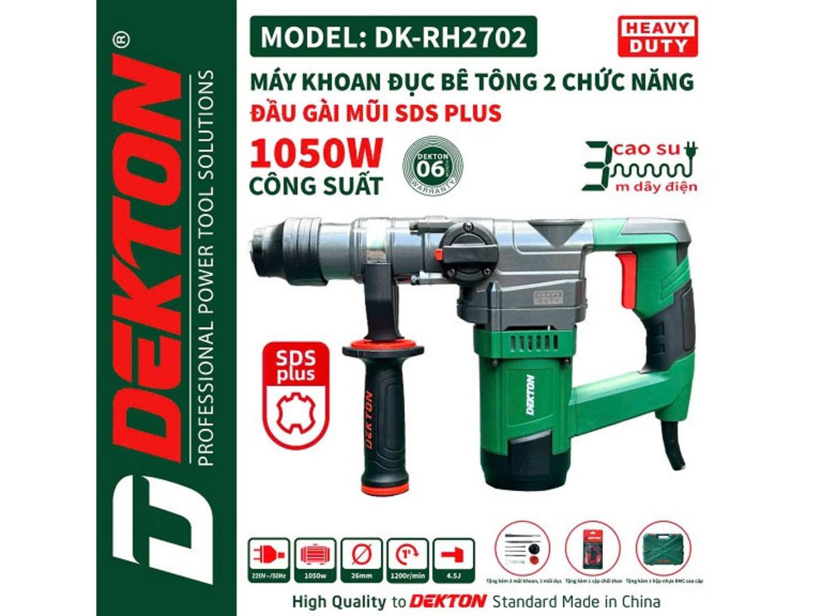 Chế độ khoan búa và đục — linh hoạt trên công trường