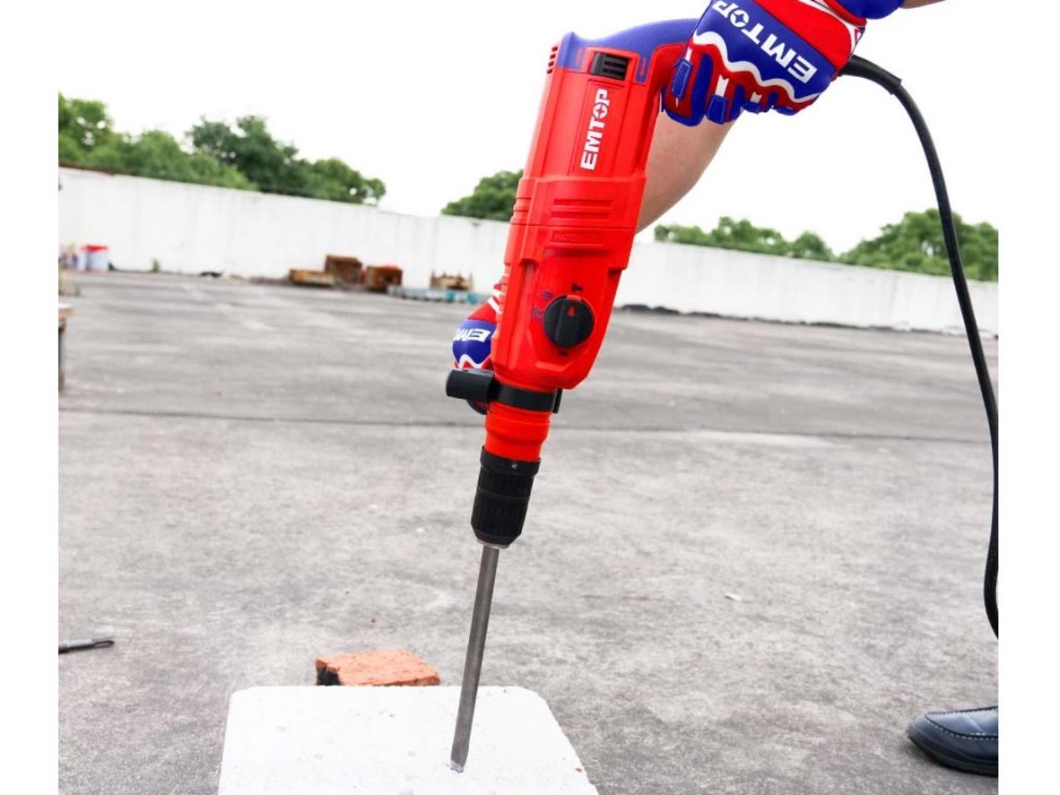 Năng lượng đập 2.5J cho khoan bê tông hiệu quả