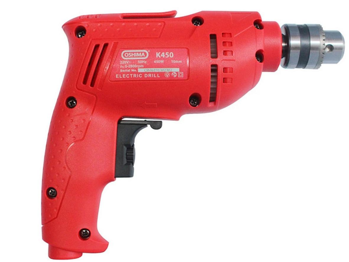 Khoan nhanh, hiệu quả với 450W và 0–2800 rpm