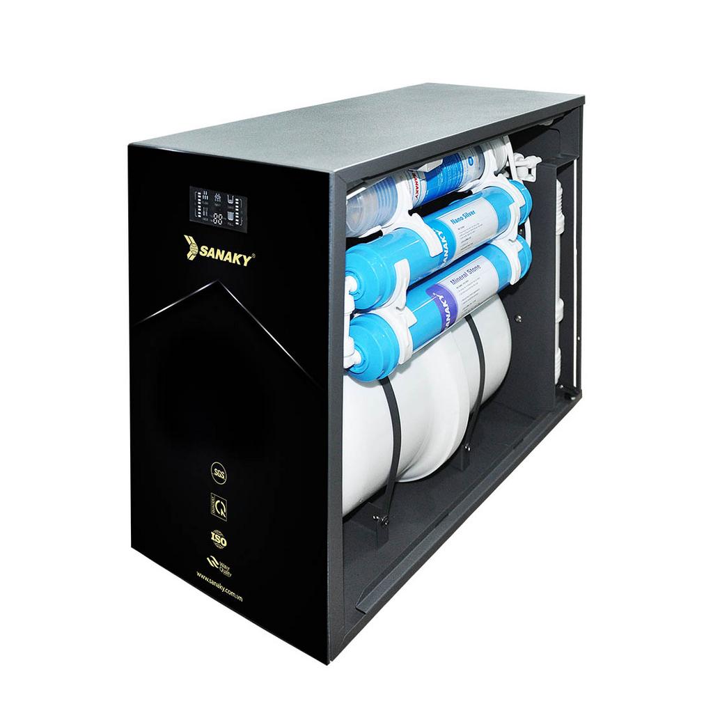 Hệ thống 7 lõi lọc của SNK-CT2407T giúp nước sạch và giàu Hydrogen/ khoáng chất nội tại sản phẩm phát huy lợi ích sức khỏe cho gia đình Việt bằng cách bổ sung khoáng & H2 sau màng RO (giải thích ngắn về Hydrogen).