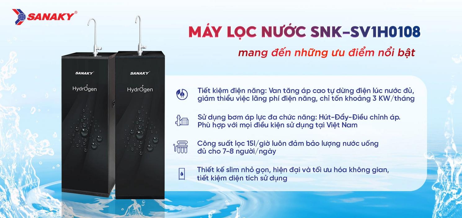 Tổng quan Máy lọc nước Sanaky SNK-SV1H0108