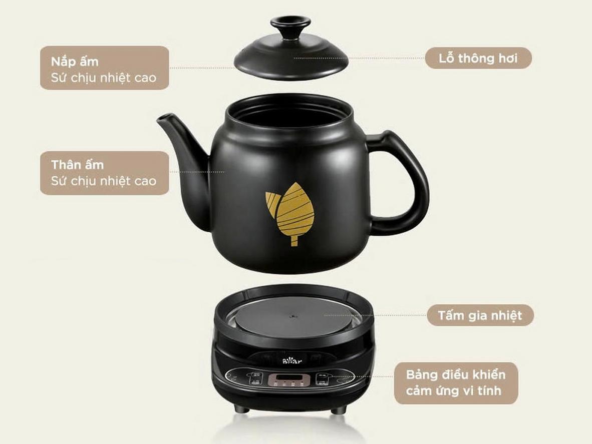 Chức năng ngâm ủ 30 phút và giữ ấm giúp bảo toàn dược tính.