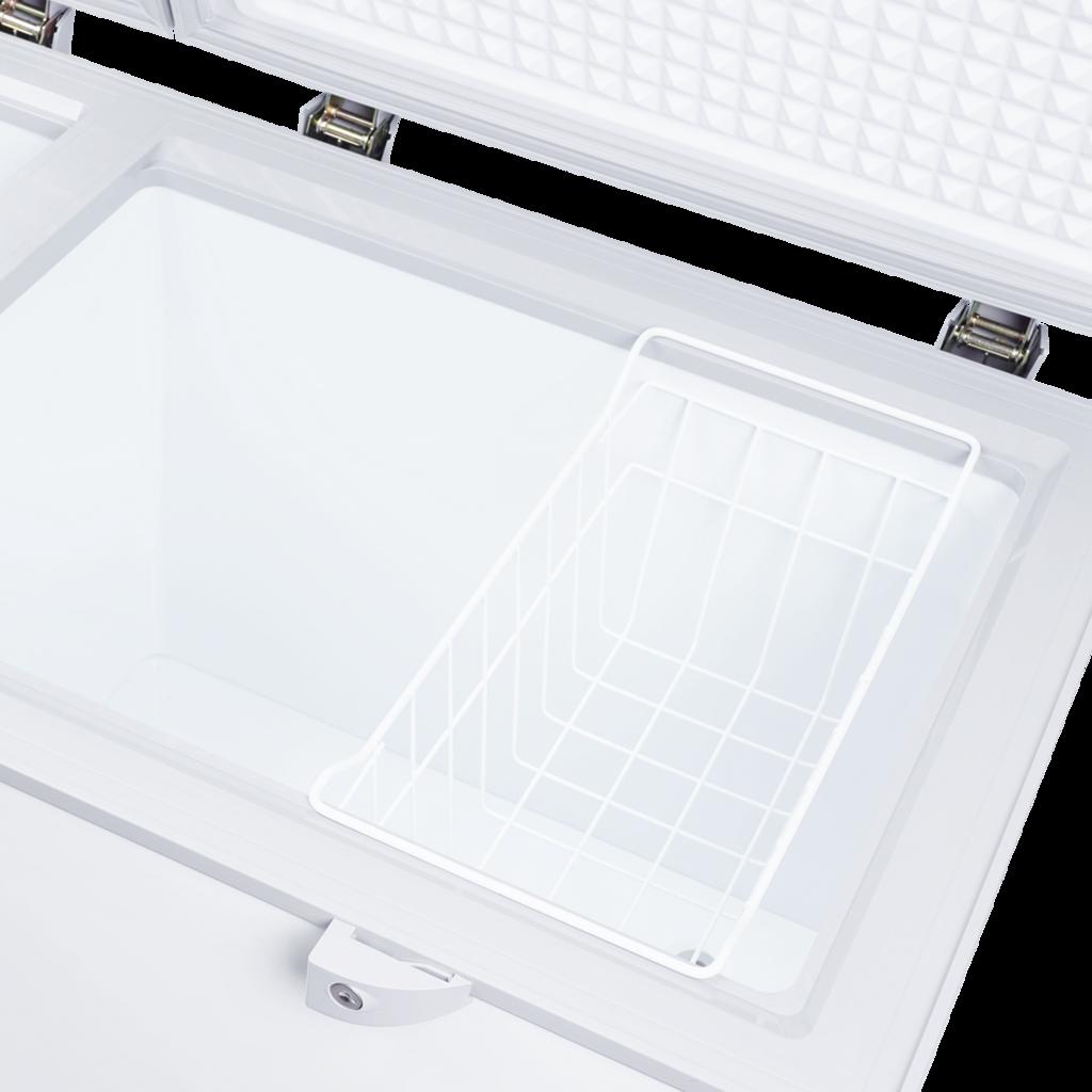 Ngăn mát 150L linh hoạt cho rau củ, đồ uống và thực phẩm cần nhiệt độ mát.