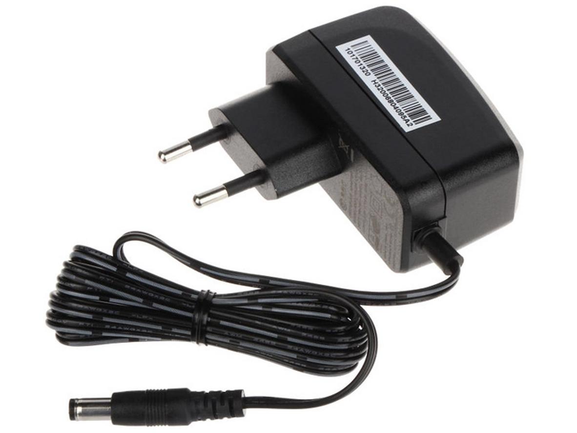 Hình thật sản phẩm: adapter DVE ADS-12FG-12N12012EPG cùng dây 1m và tem chứng nhận.