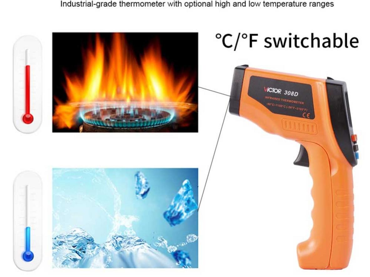 Tỷ lệ D:S 50:1 cho phép đo an toàn từ xa