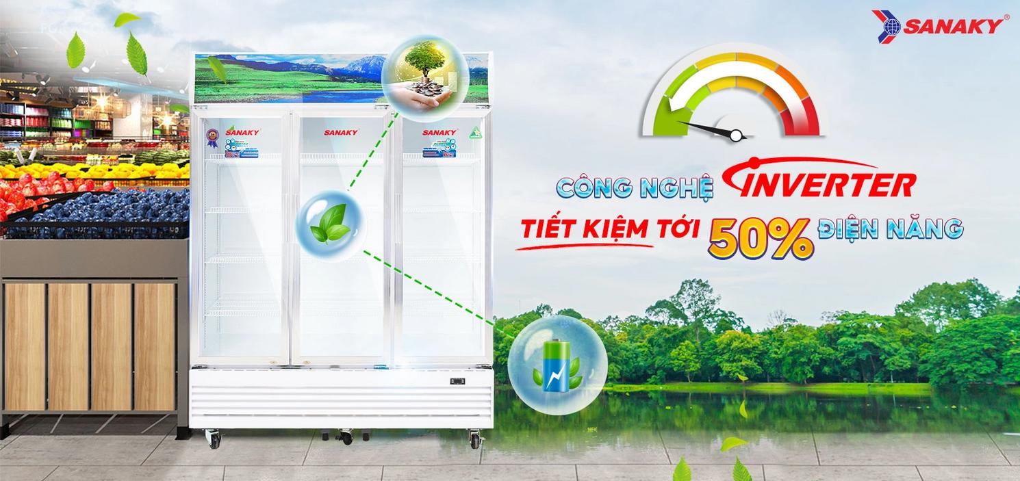 No‑frost kết hợp dàn lạnh ống đồng — vận hành bền bỉ, ít bảo trì.