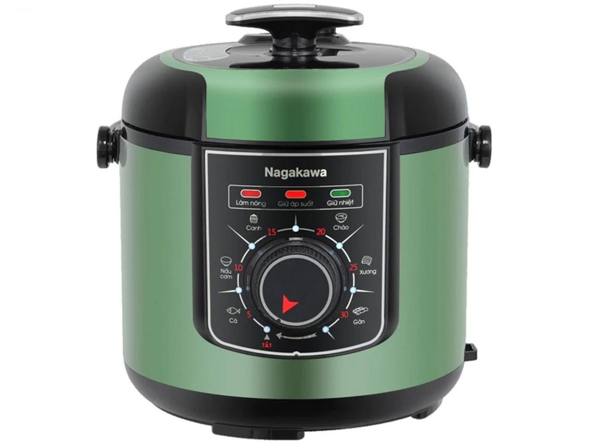 Tổng quan Nồi áp suất điện 6L Inox 304 Nagakawa NEP5369