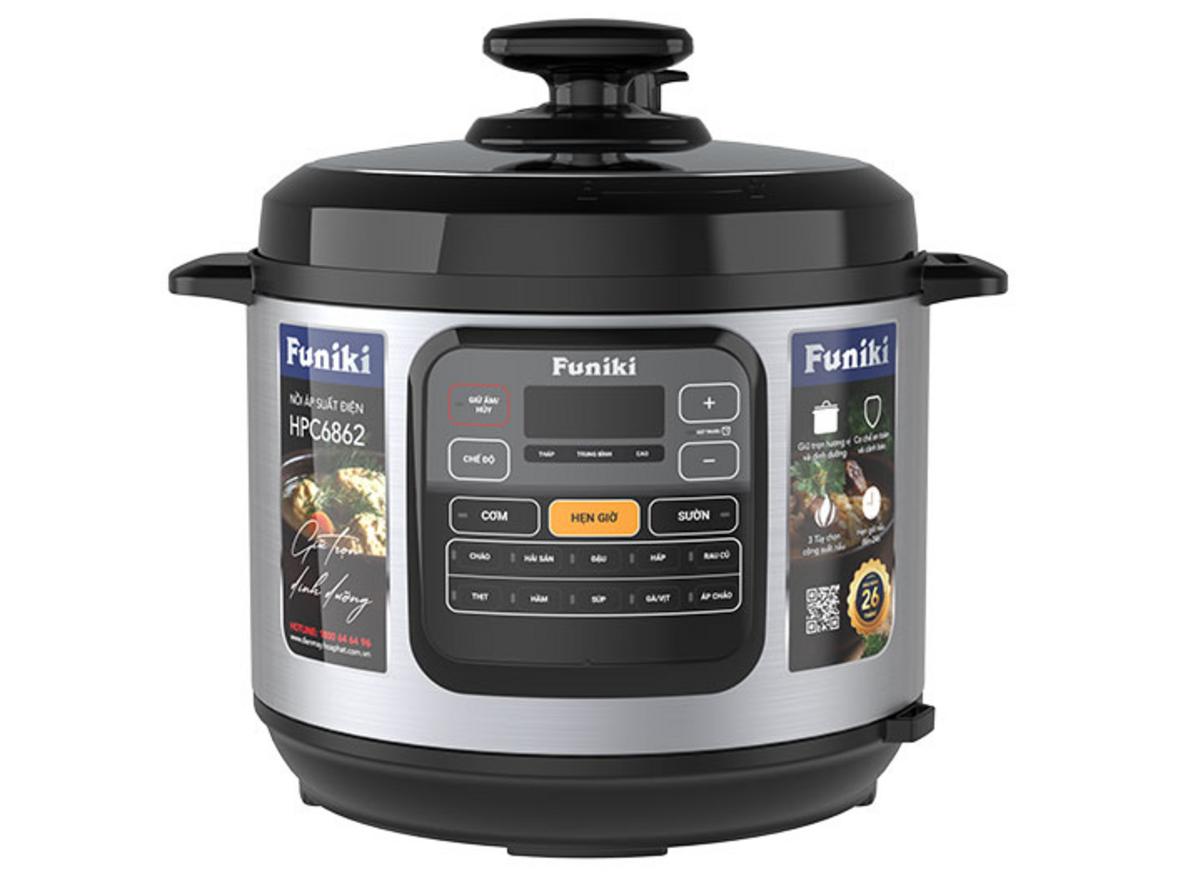 Tổng quan Nồi áp suất điện Funiki HPC6862 - 6 lít