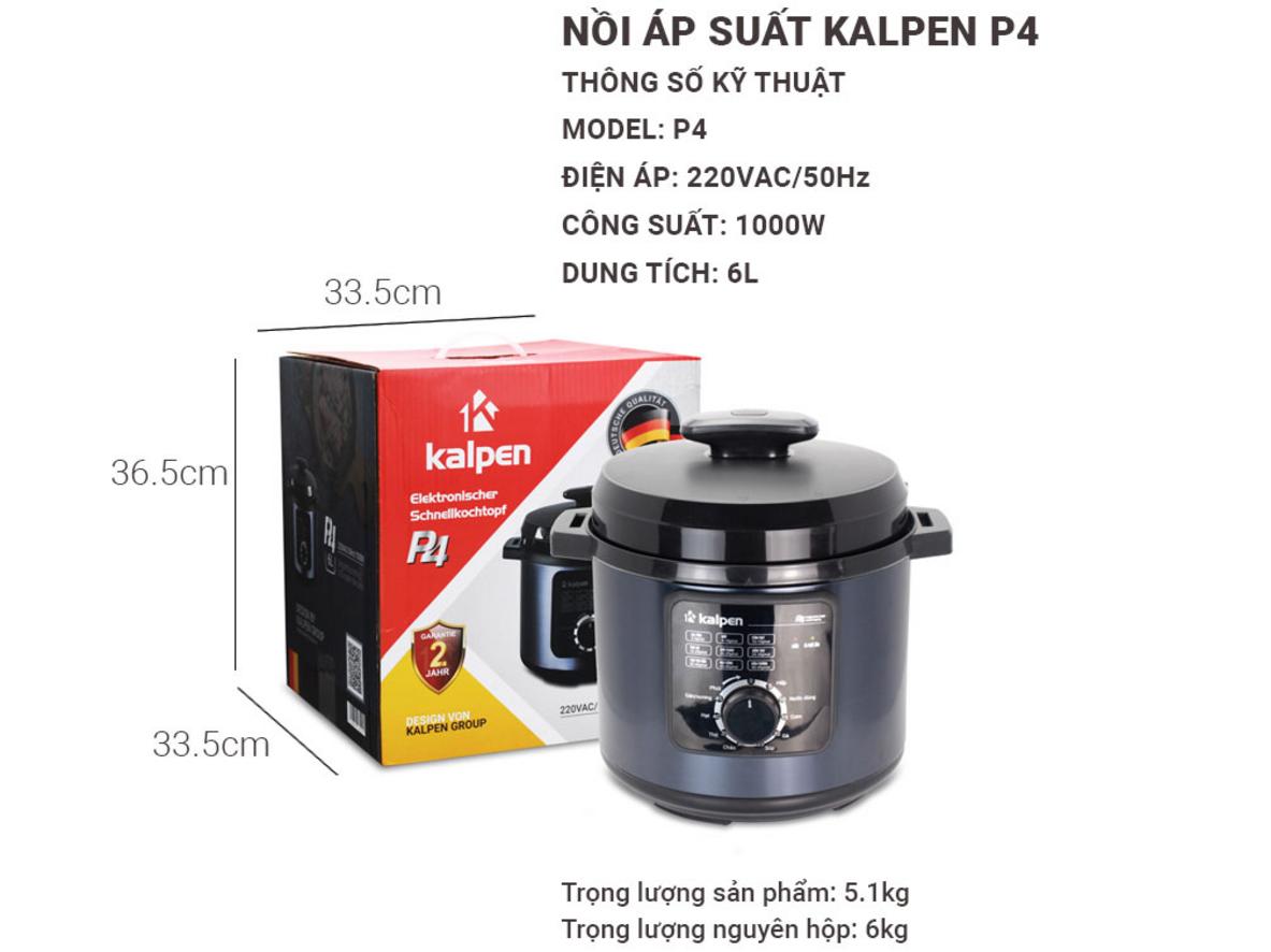Tổng quan Nồi áp suất điện Kalpen P4