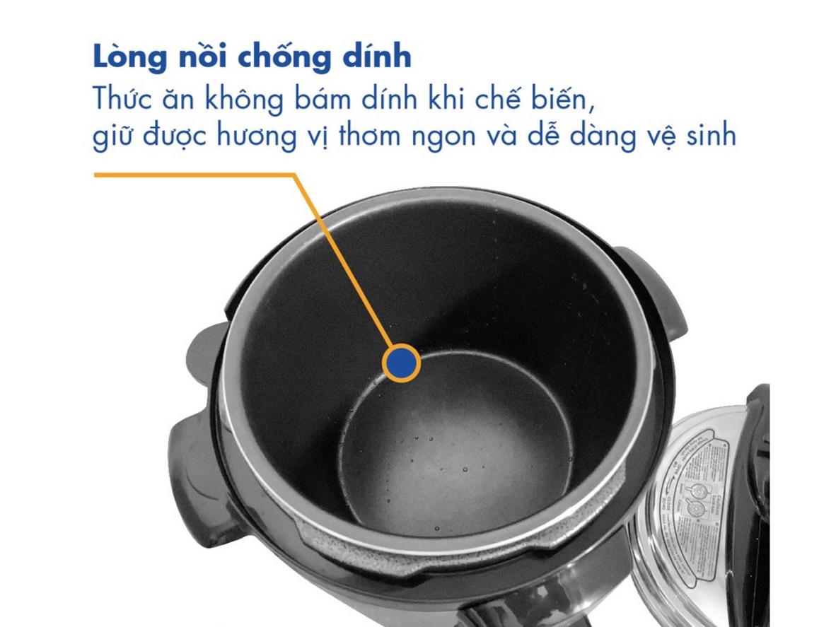 Nấu nhanh, giữ dinh dưỡng với công suất 1.000W