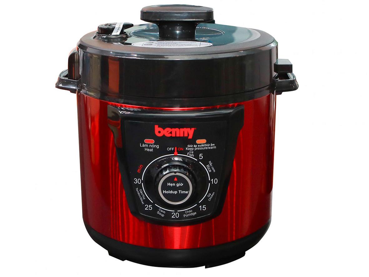 Tổng quan Nồi áp suất điện nắp rời, van xả cơ Benny BP-82