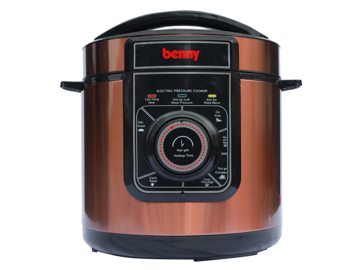 Tổng quan Nồi áp suất điện nắp rời, van xả cơ Benny BP-83