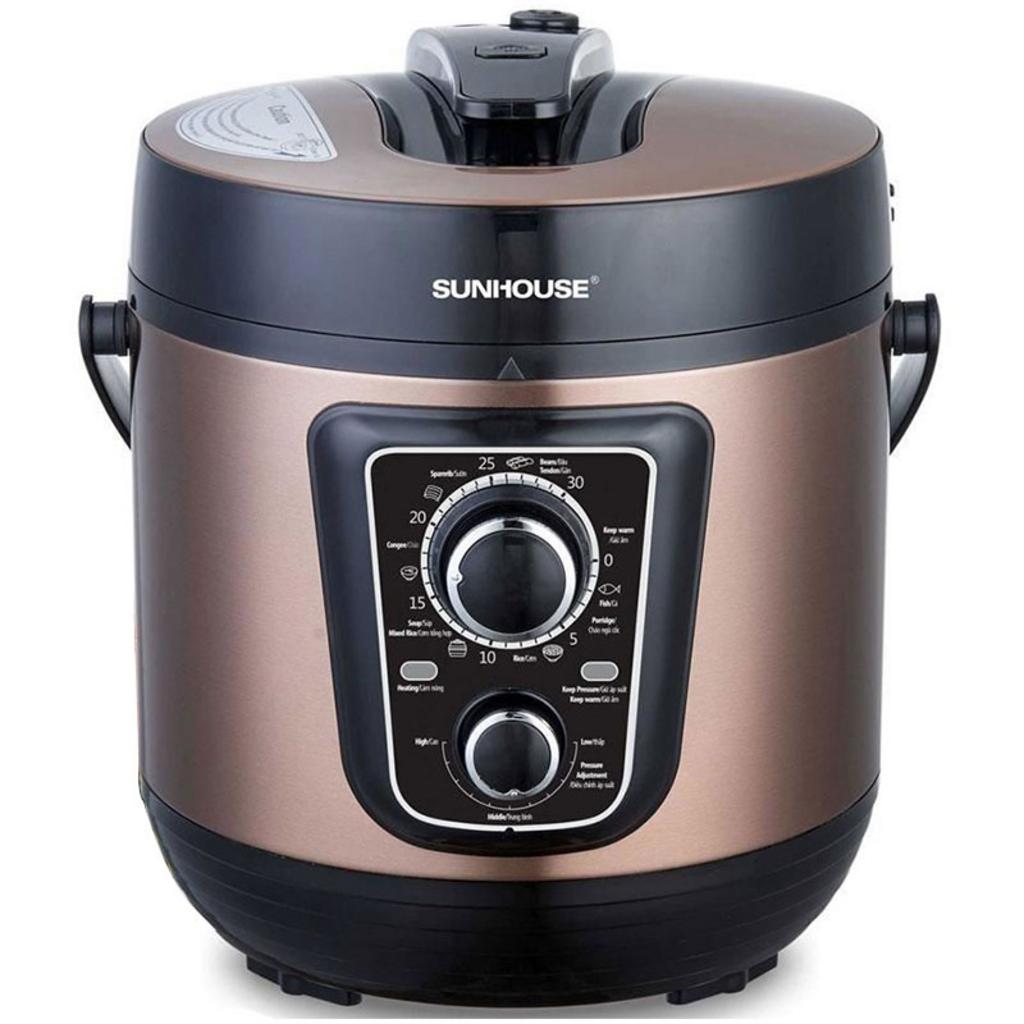 Tổng quan Nồi áp suất điện Sunhouse SHD1669 6 lít
