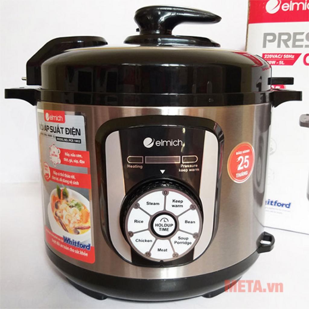 Tổng quan Nồi áp suất Elmich PCE-1802 (5 lít)