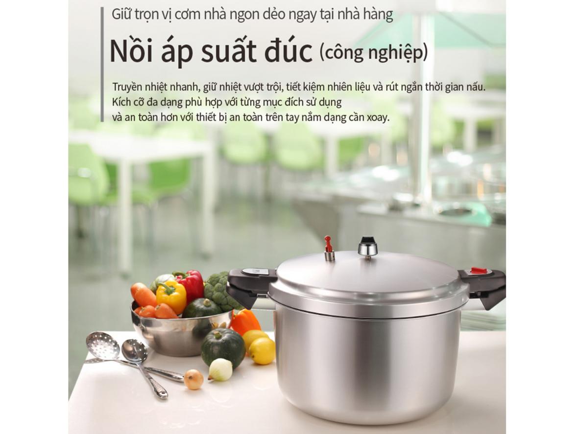 Nấu nhanh cho gia đình đông người — 11 lít đủ ~20 suất
