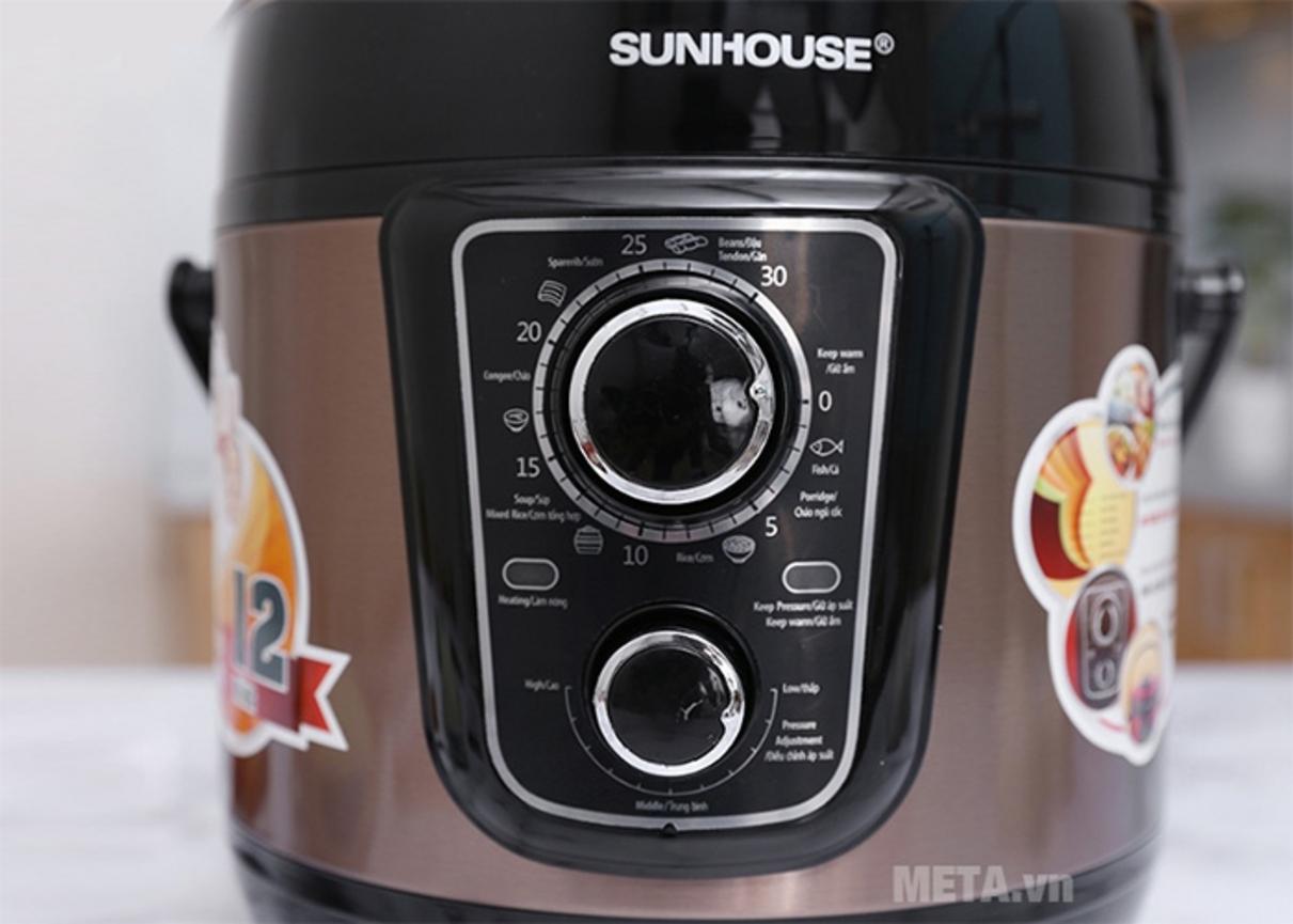 Nắp khóa chống mở, van xả an toàn và tự ngắt khi quá nhiệt