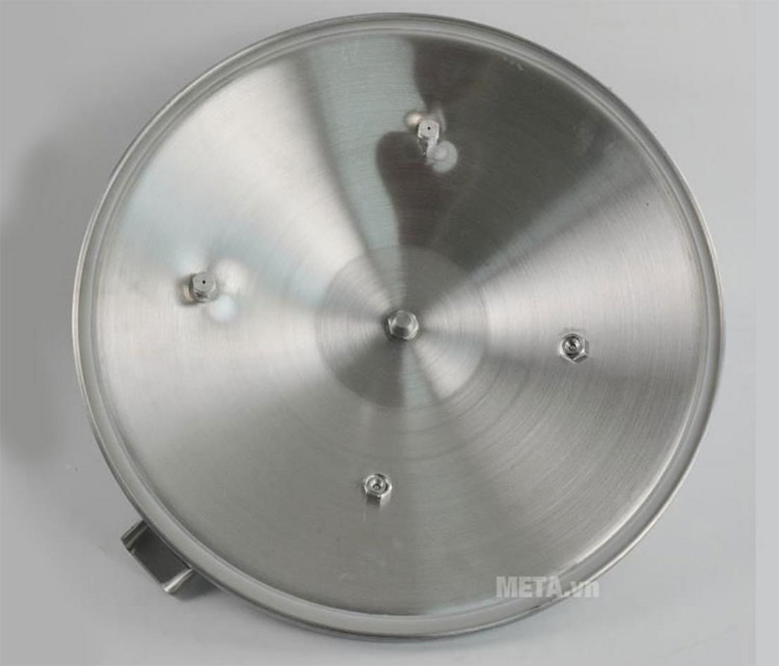 An toàn với gioăng silicon và van xả kép