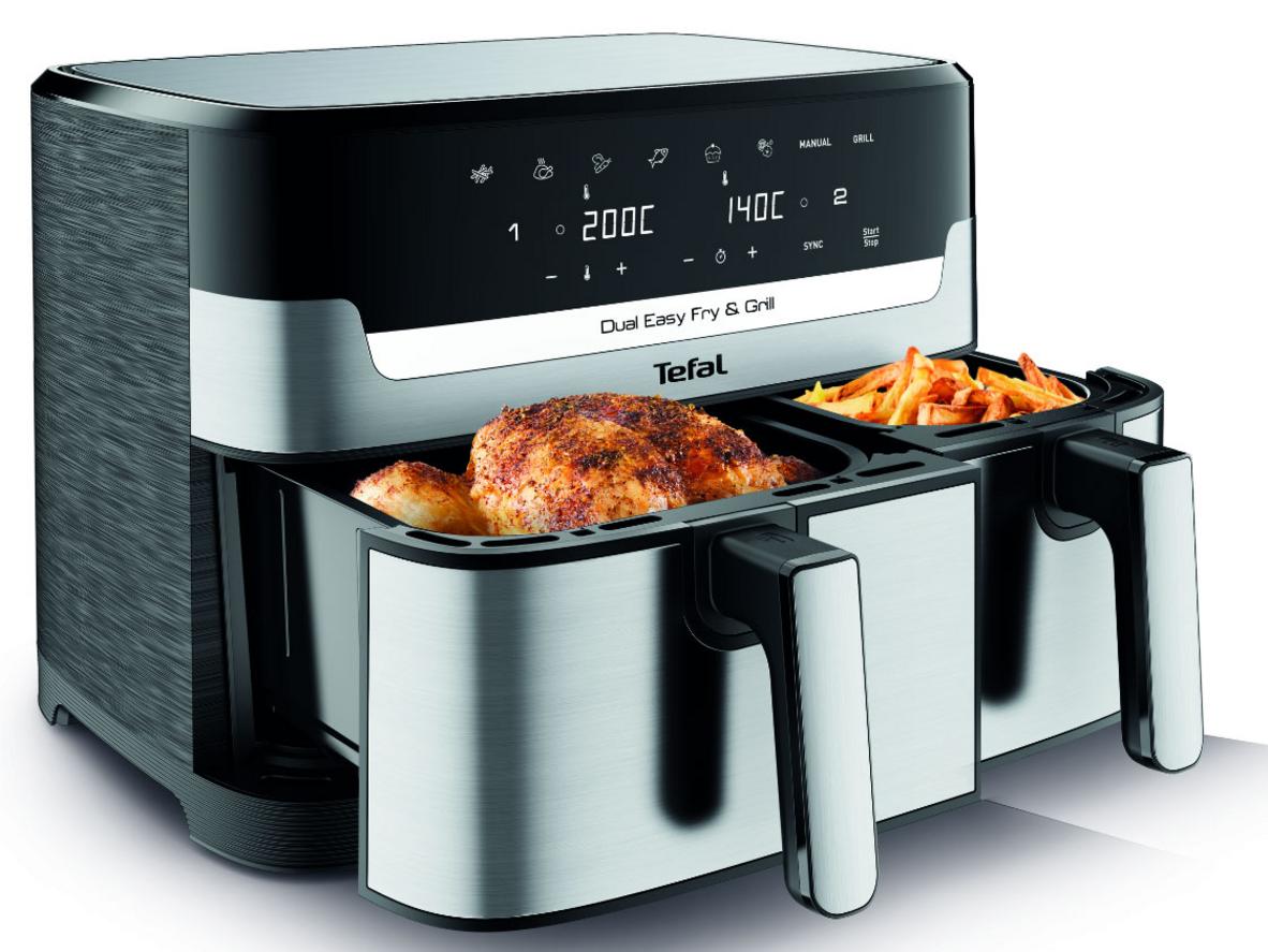 Tổng quan Nồi chiên không dầu 2 ngăn Tefal EY905D10