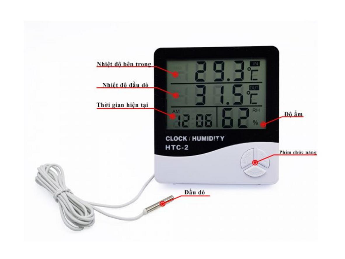 Phạm vi đo rộng và sai số thấp — theo dõi môi trường chính xác cho phòng em bé và người già.