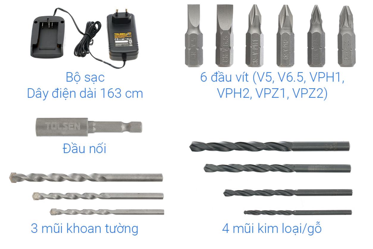 Pin 20V 2.0Ah và sạc nhanh ~1 giờ — làm việc liên tục