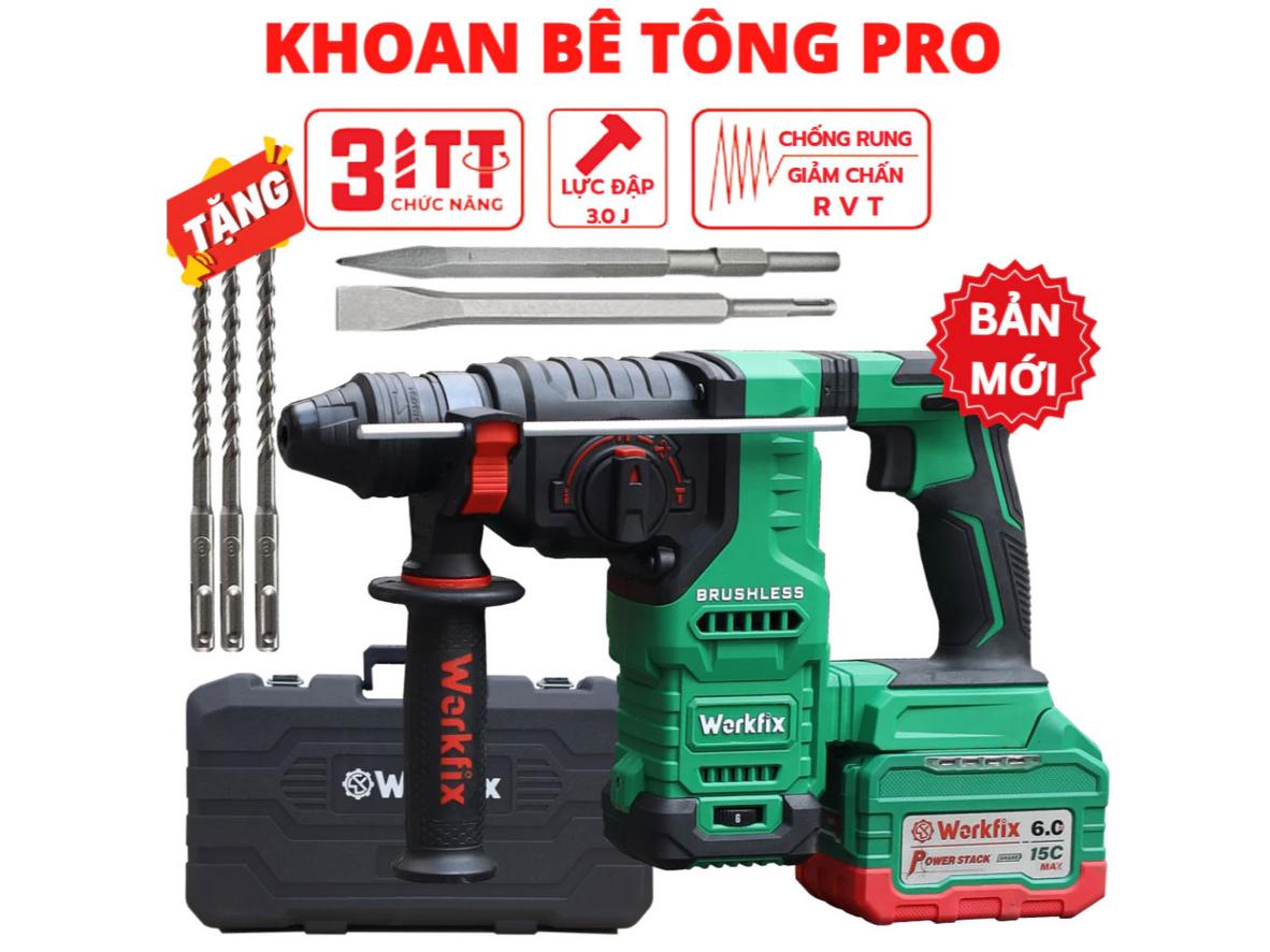 Pin 21V 6Ah cho thời gian làm việc dài