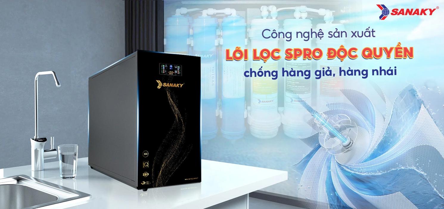 Màng RO Vanochem 75G và bình 6 lít cho nguồn nước ổn định và liên tục.