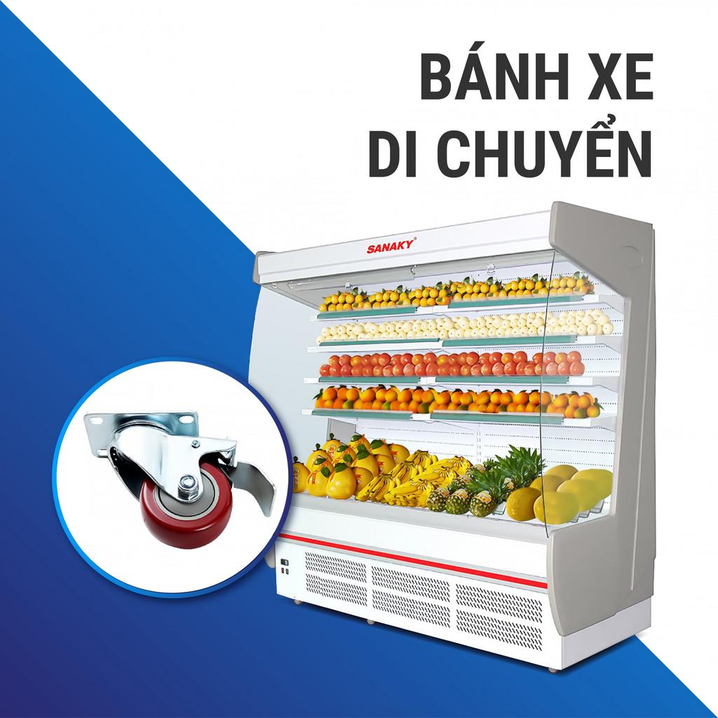 Tủ Mát Sanaky VH-15HP (750L) - trưng bày bắt mắt, bảo quản tươi lâu.
